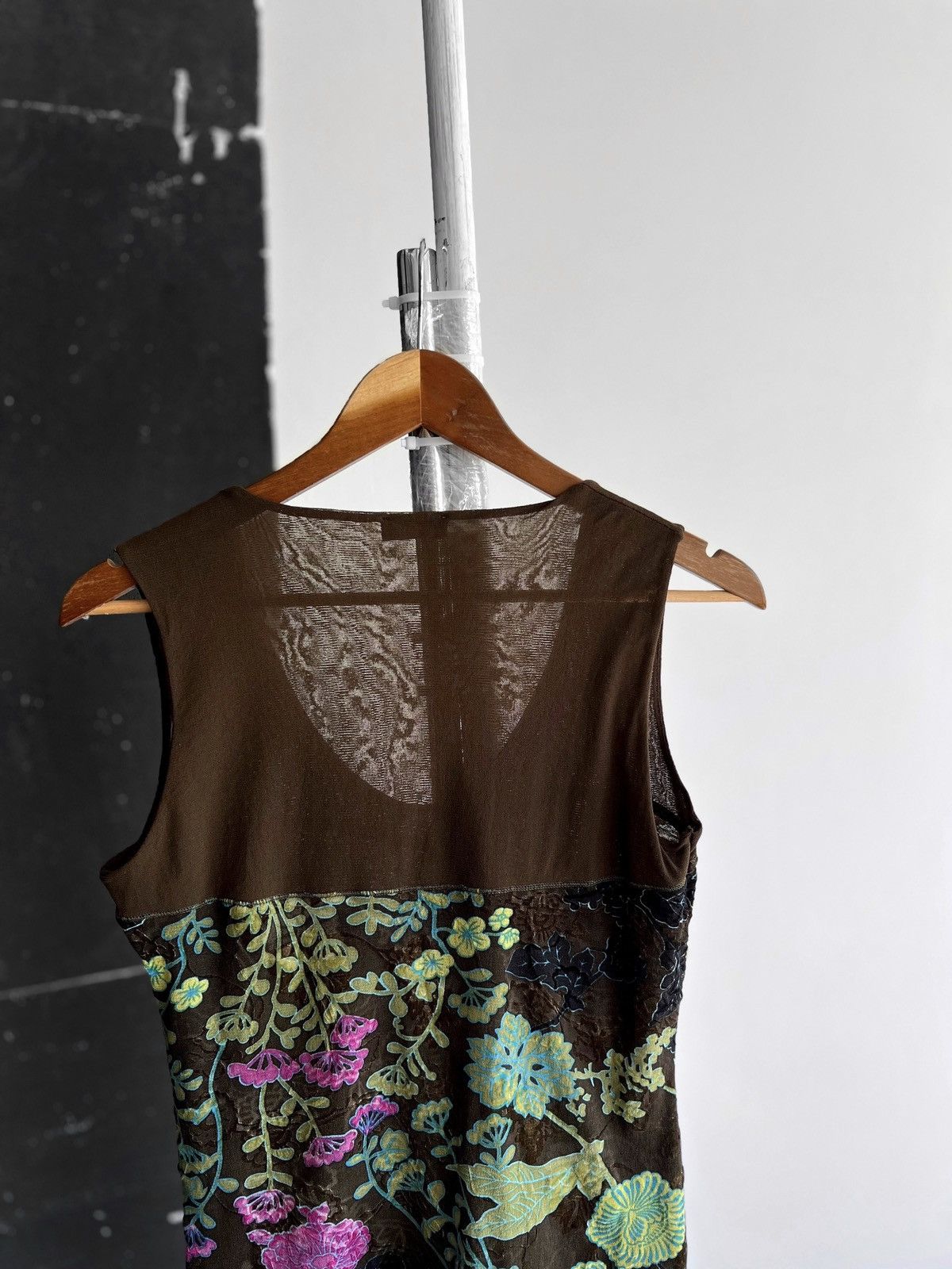 Designer Marc Aurel Women Brown Multicolor Sleeveless Tank Top Floral Size S / US 4 / IT 40 - 4 Thumbnail