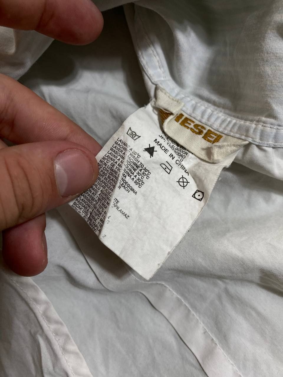 Diesel × Vintage Vintage Diesel Avant Garde y2k 90s Button Up Shirt Size US L / EU 52-54 / 3 - 6 Thumbnail