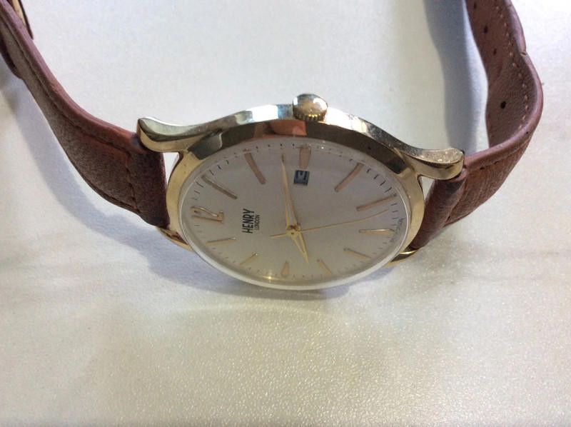 Other Henry men's gold dial brown leather strap watch Size ONE SIZE - 5 Thumbnail