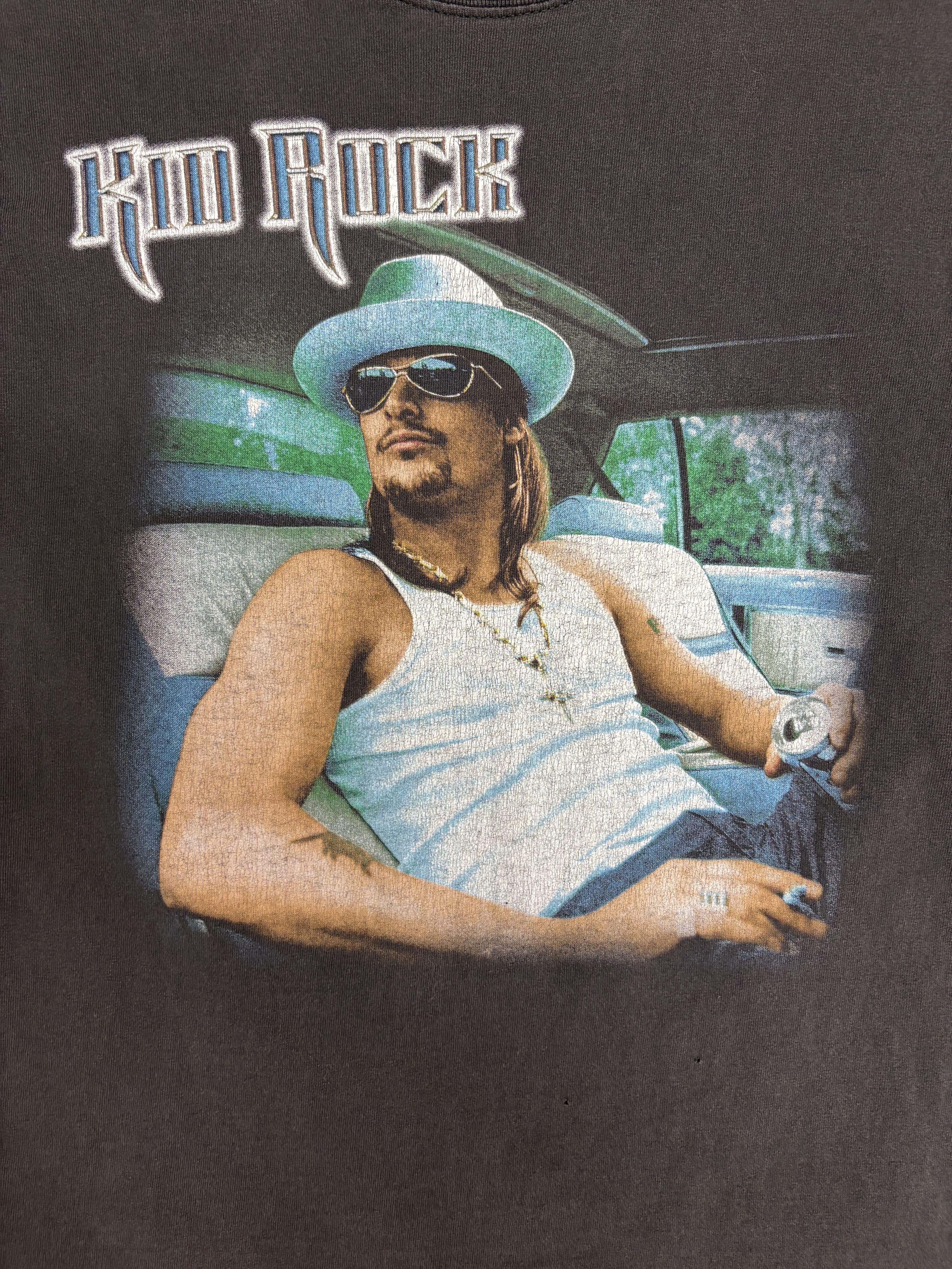 Vintage Kid Rock Cocky Tour 2002 Vintage T-Shirt Tee Size US M / EU 48-50 / 2 - 2 Thumbnail