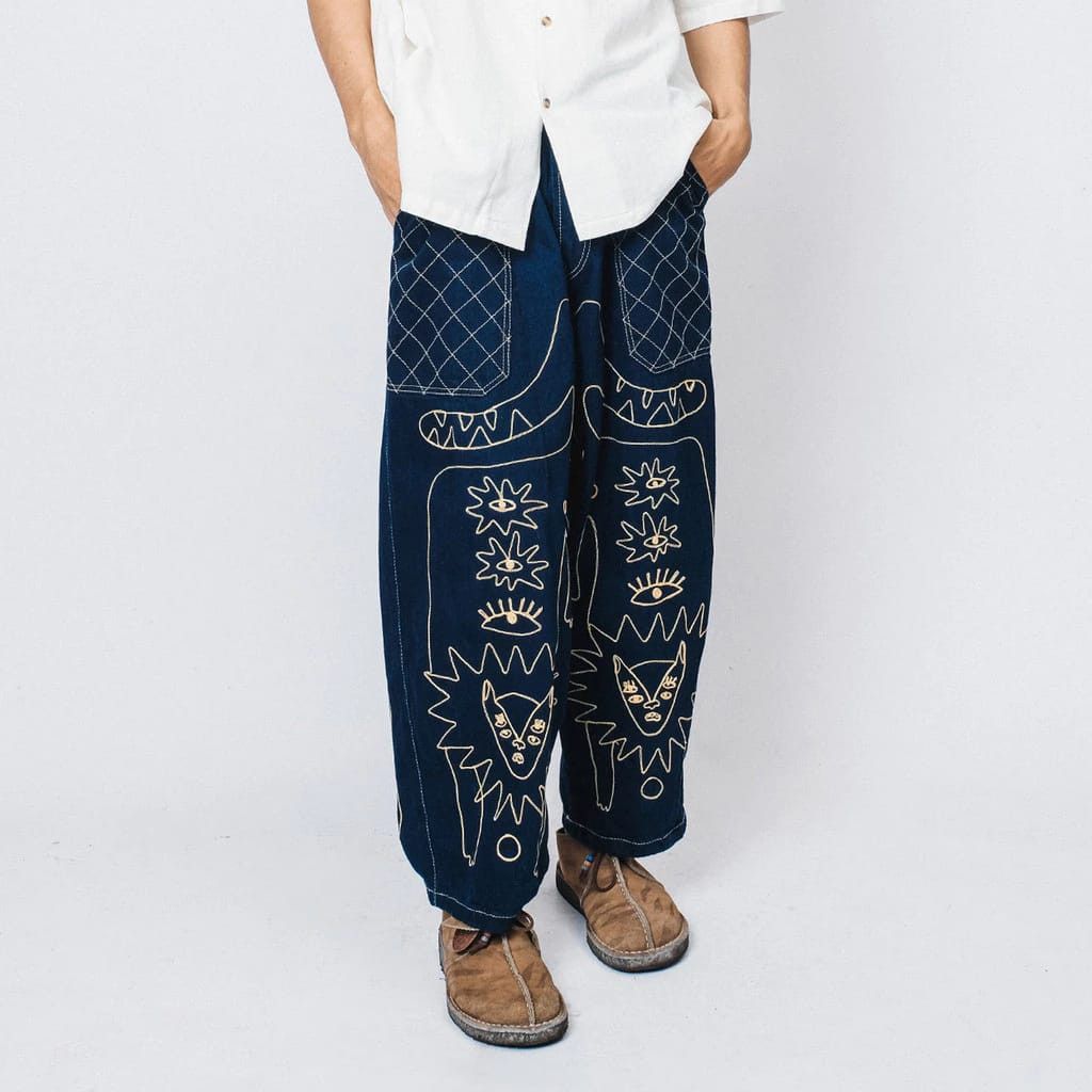 Denime × Japan Blue Luxor Baggy Pants Size US 32 / EU 48 - 1 Thumbnail