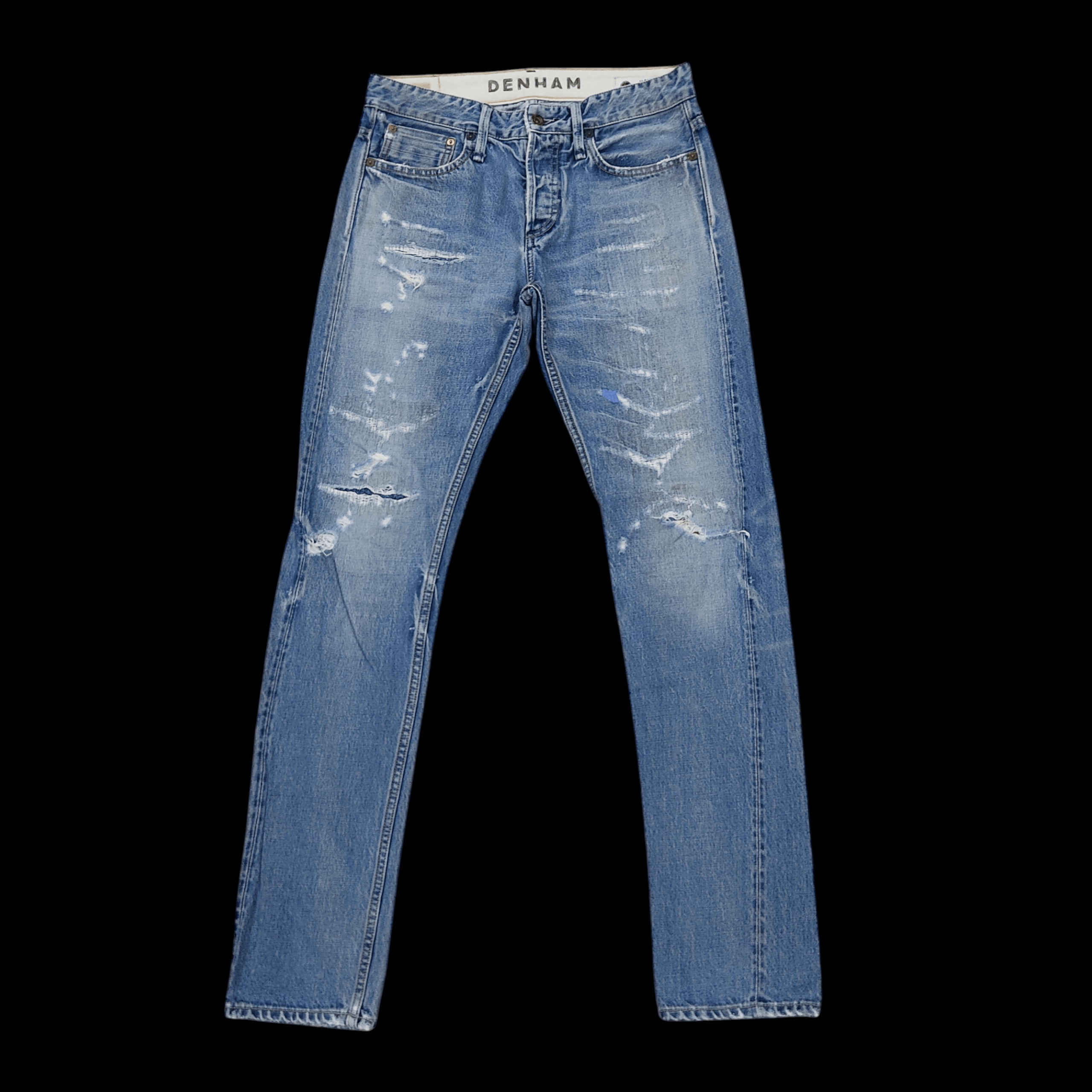 DENHAM DENHAM Razor Slim Japan Artisan Distressed Jeans Size US 30 / EU 46 - 1 Thumbnail