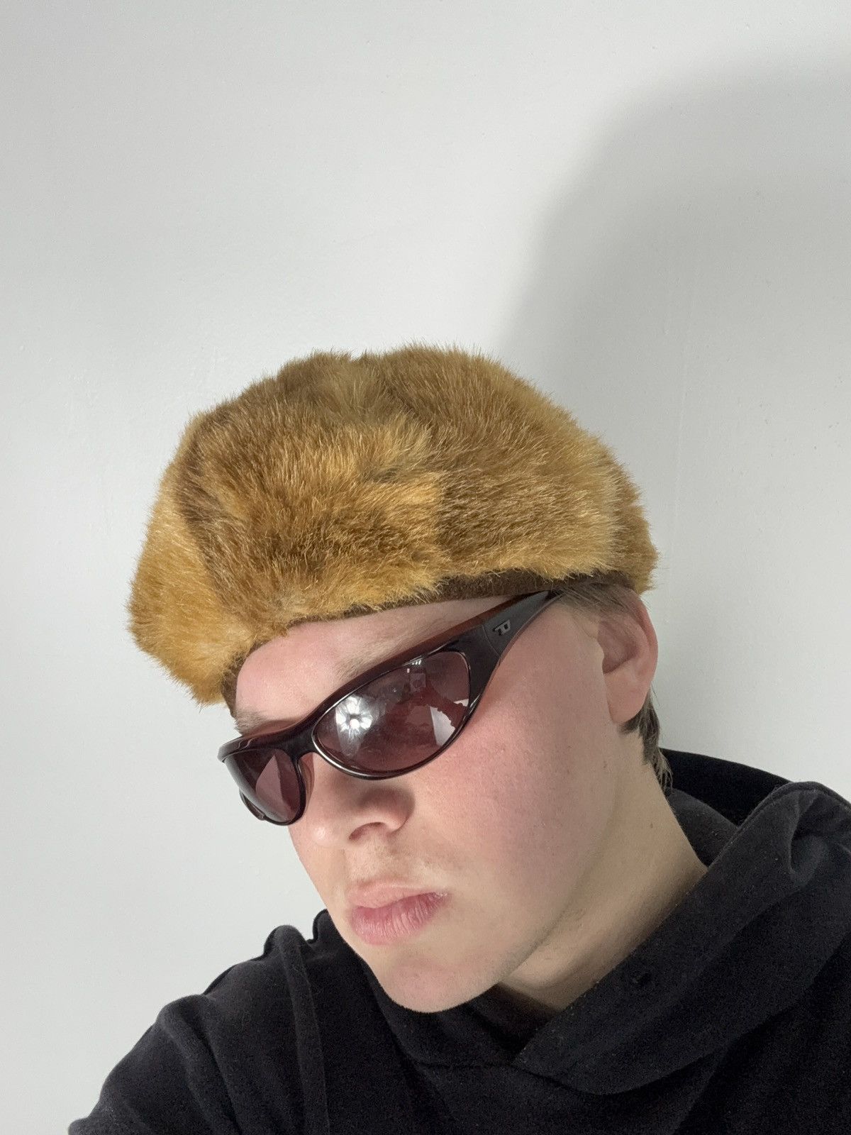 Le Grande Bleu (L.G.B.) Vintage Handmade 00s Real Fur Retro Hat Japanese LGB Style Size ONE SIZE - 2 Thumbnail
