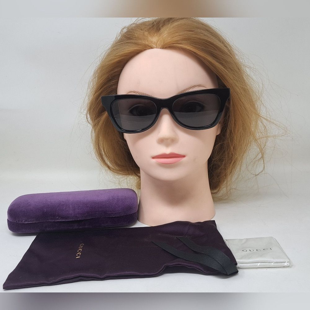 Gucci Gucci Sunglasses Cat Eye Mother of Pearl Black Gray GG0598S Size ONE SIZE - 2 Thumbnail