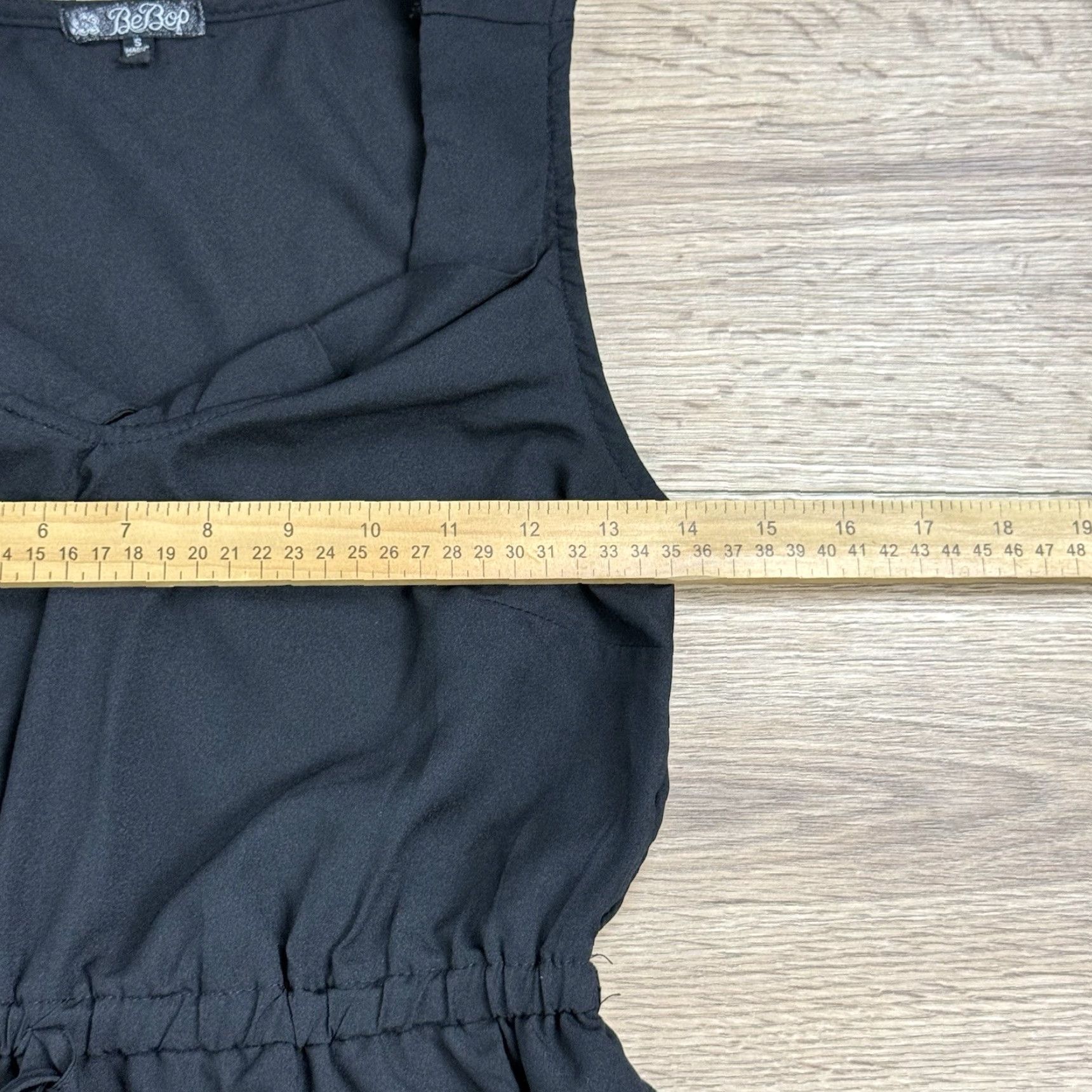 Vintage BeBop Black Sleeveless Mini Dress S Ruffle Pockets Dress Women Size S / US 4 / IT 40 - 7 Thumbnail