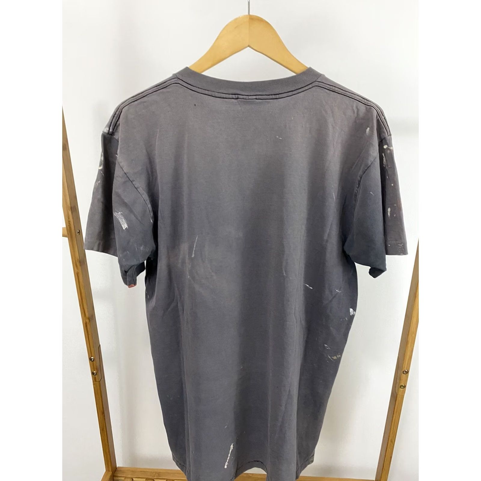 Vintage VTG Towncraft Gradient Sun Faded Paint Splatter Work Single Stitch T-Shirt XL Men Black Short Sleeve Stitch Shop Womens Mens Boys Girls Size US XL / EU 56 / 4 - 5 Thumbnail