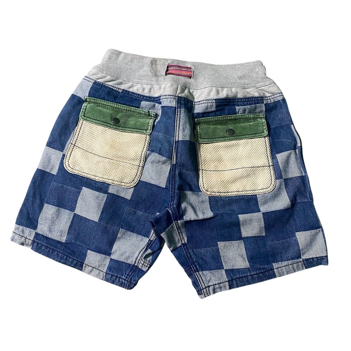go slow caravan Go Slow Caravan Japan Brand Patch Work Short Pants Size US 32 / EU 48 - 2 Thumbnail
