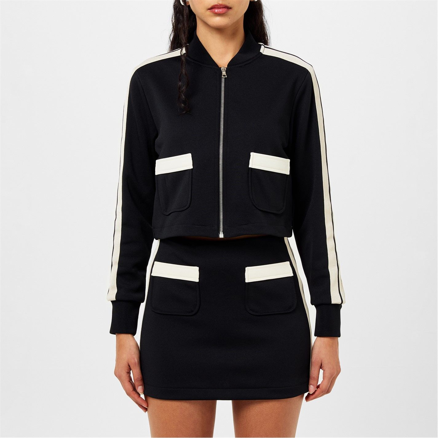Palm Angels o1g2r1mq0325 Pckts Trck Jacket in Black Size M / US 6-8 / IT 42-44 - 3 Thumbnail