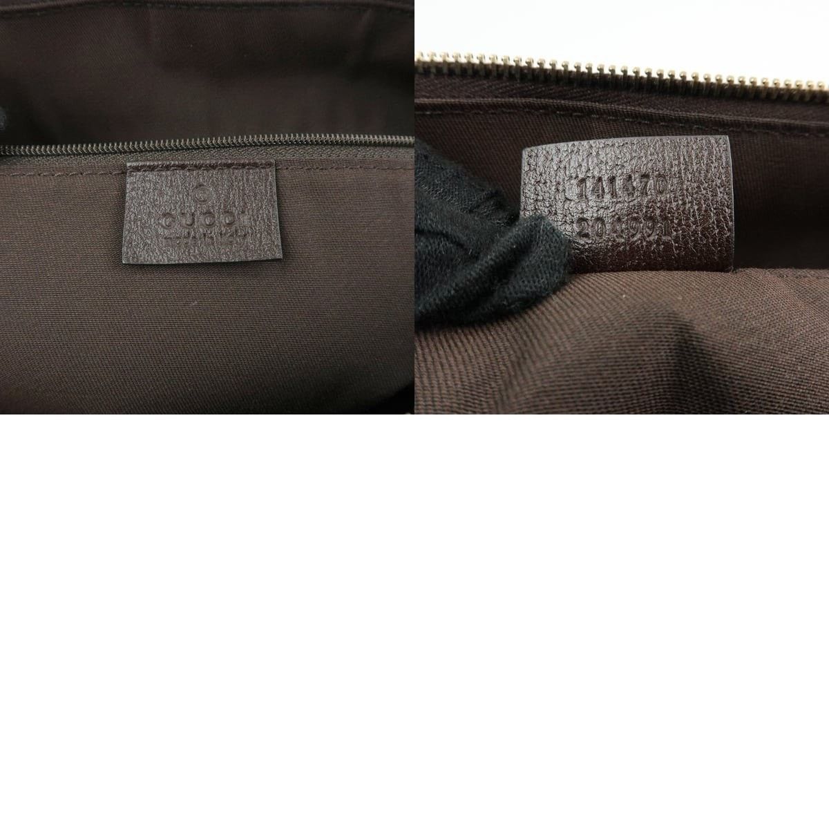 Gucci Gucci Abbey GG Canvas & Leather Tote Brown Size ONE SIZE - 8 Thumbnail