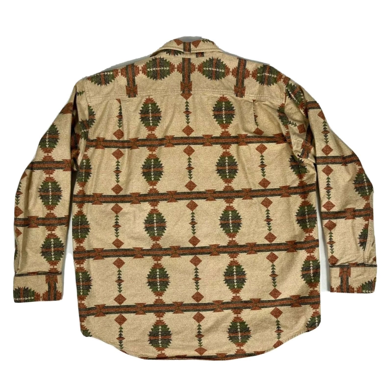 Vintage VINTAGE Cabela's Men's Southwest Pattern Shirt Button-Up Flannel Sz L Size US L / EU 52-54 / 3 - 3 Thumbnail