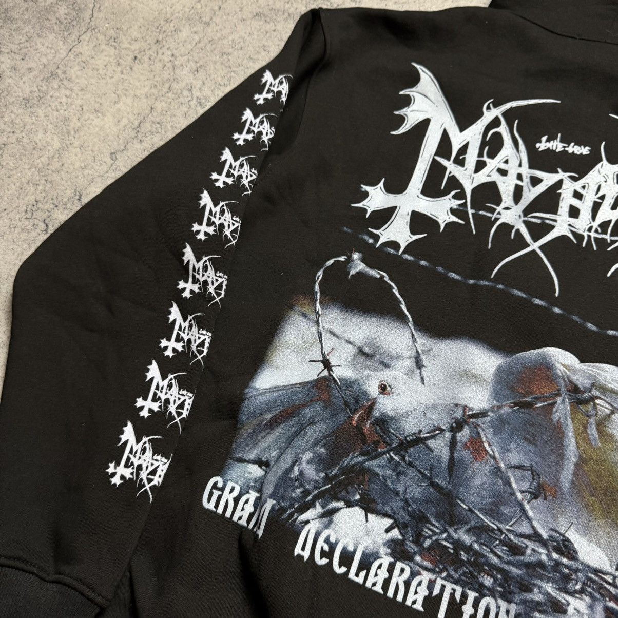 Band Tees Vintage Mayhem Grand Declaration Of War 00s Hoodie Size US L / EU 52-54 / 3 - 7 Thumbnail