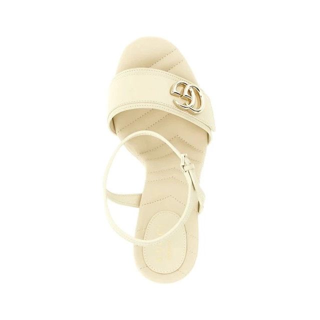 Gucci GUCCI $1390 Ivory Double G Platform Sandals New & Authentic Size US 8 / IT 38 - 4 Thumbnail