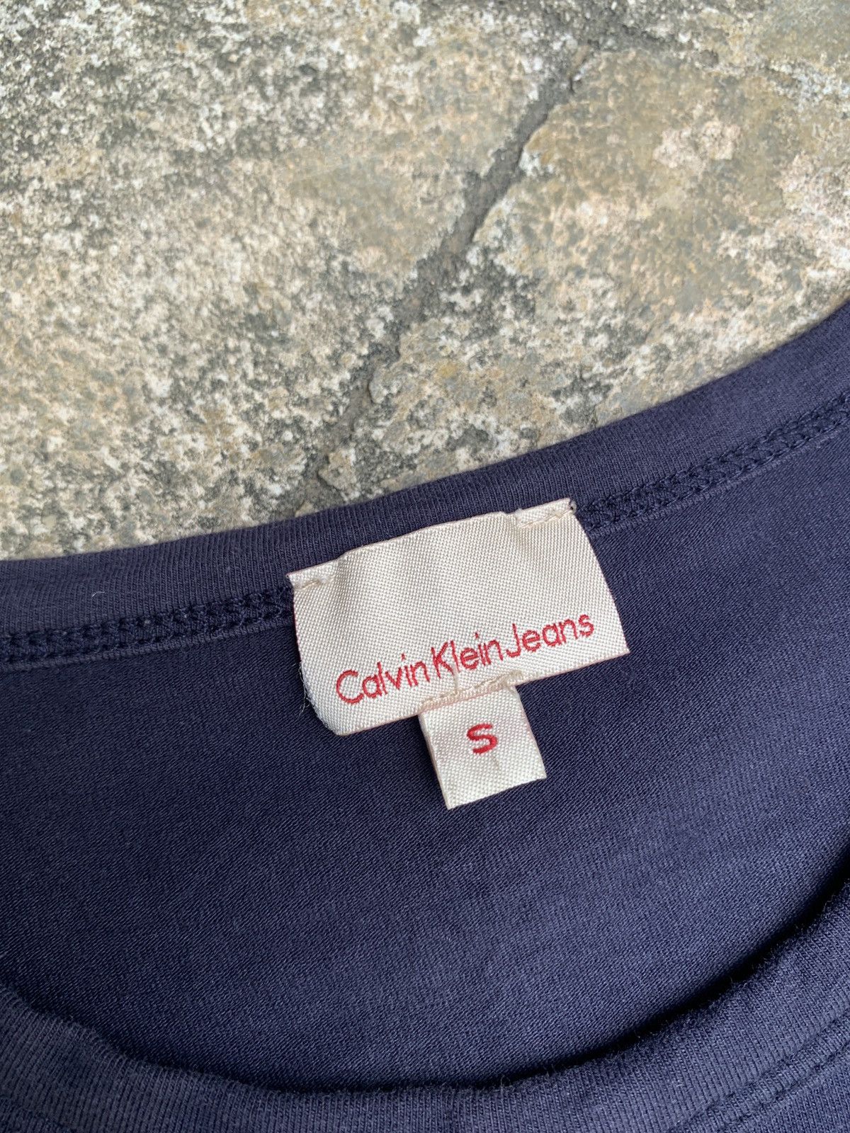 Calvin Klein y2k Calvin Klein Faded Black Trash Petite Fitted Top Size S / US 4 / IT 40 - 7 Thumbnail