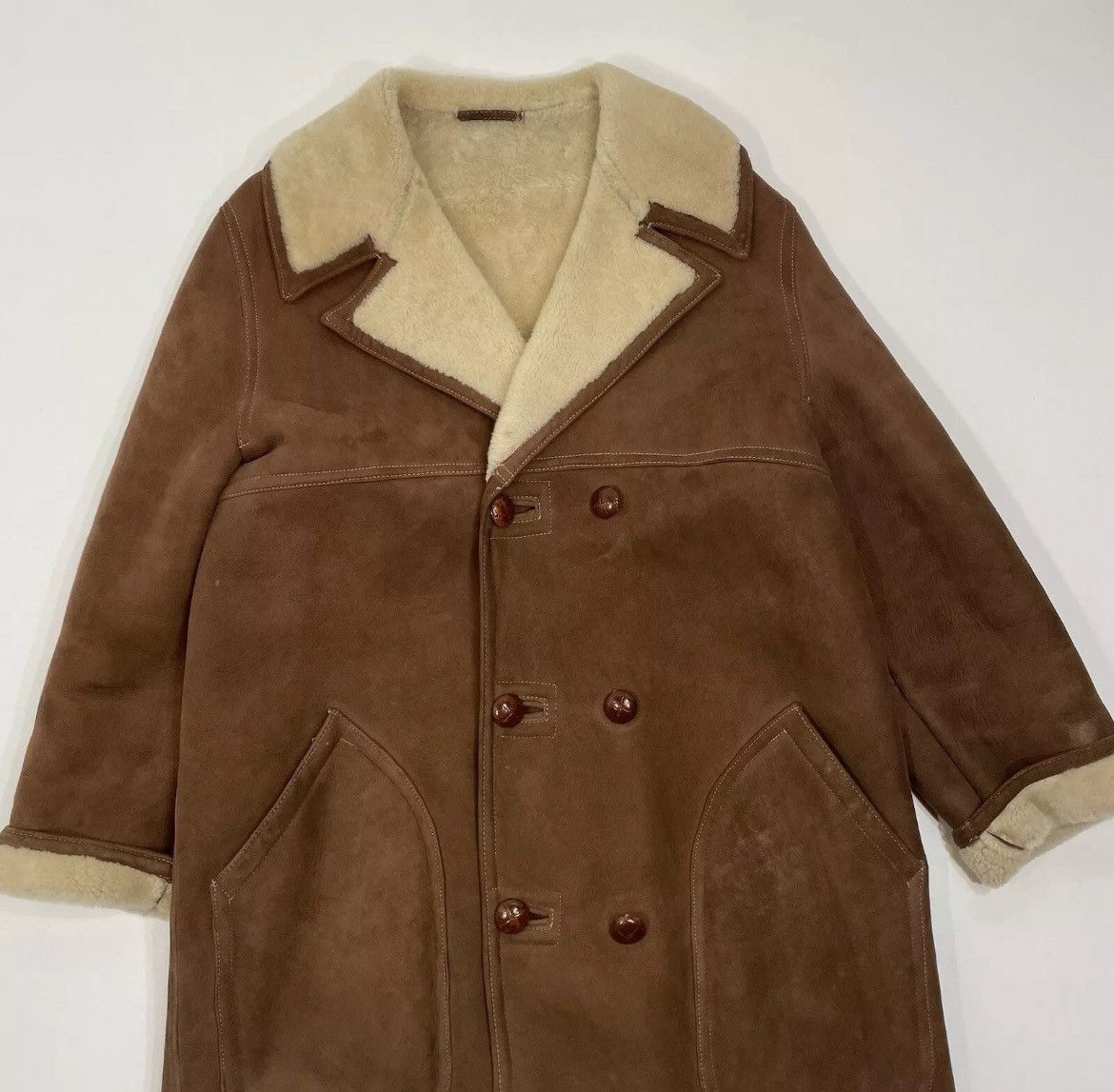 Abercrombie & Fitch Amazing rare Abercrombie and fitch shearling coat Size US M / EU 48-50 / 2 - 2 Thumbnail