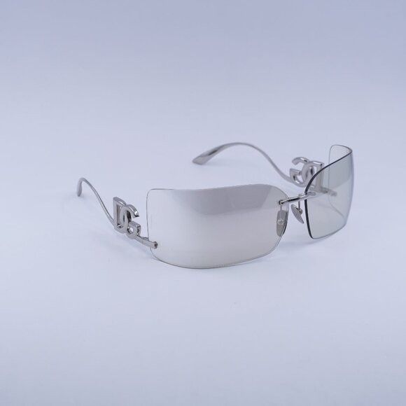 Dolce & Gabbana Dolce & Gabbana DG2319 05/6G Sunglasses Silver Rectangle Size ONE SIZE - 1 Thumbnail
