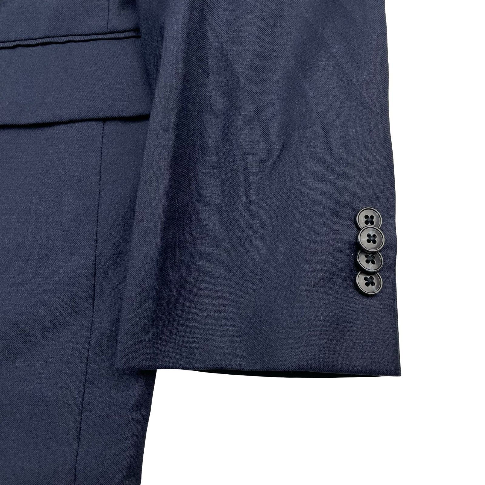 Joseph Abboud Joseph Abboud Men’s 100% Wool 2-Button Blazer Navy Blue • 46 Size 46R - 4 Thumbnail