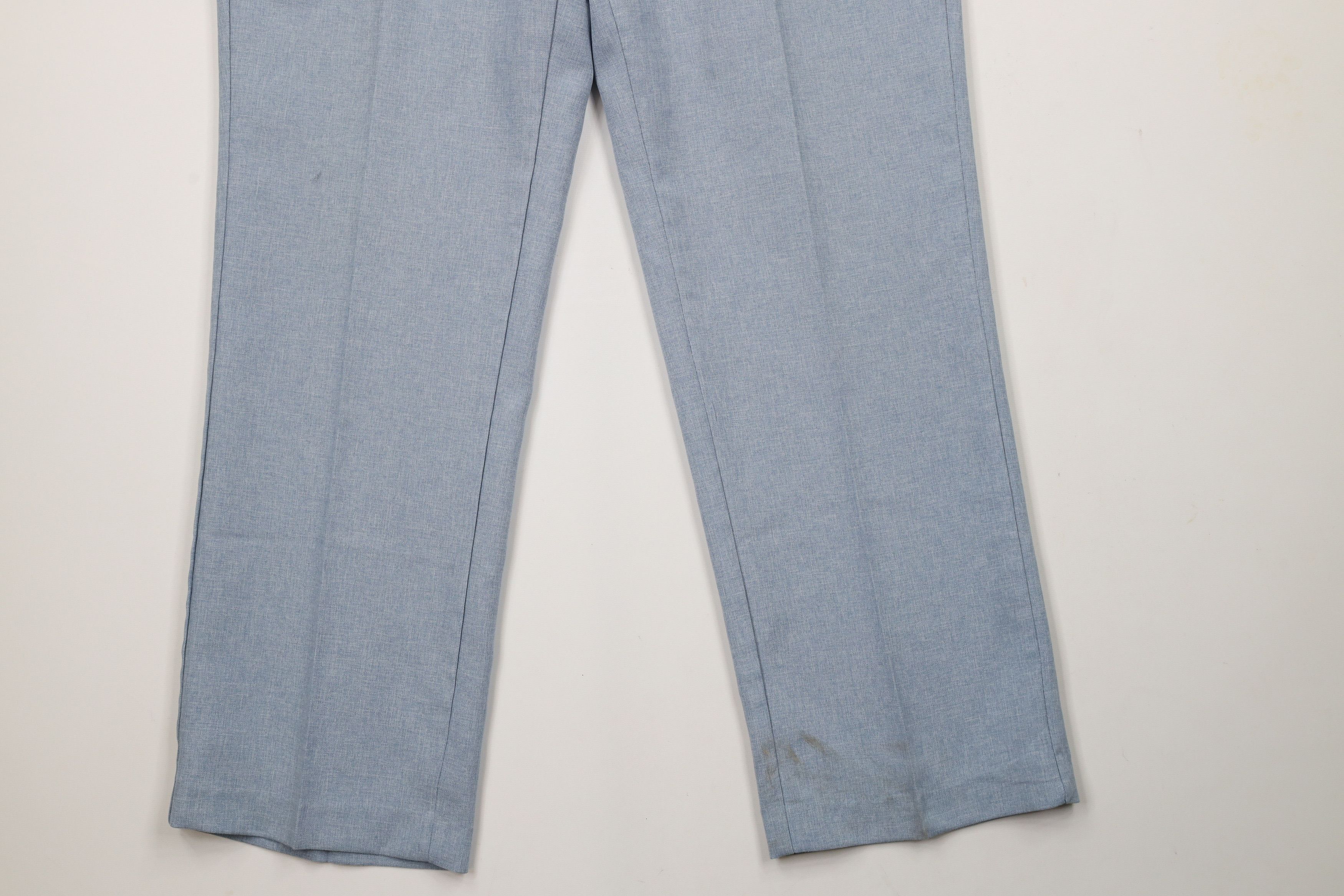 Vintage Vintage 70s Streetwear Knit Wide Leg Chino Pants USA Size US 34 / EU 50 - 4 Thumbnail