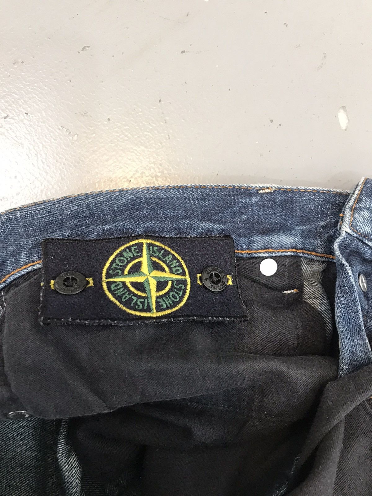 Stone Island × Vintage Vintage stone island distressed straight fit denim Size US 38 / EU 54 - 12 Thumbnail