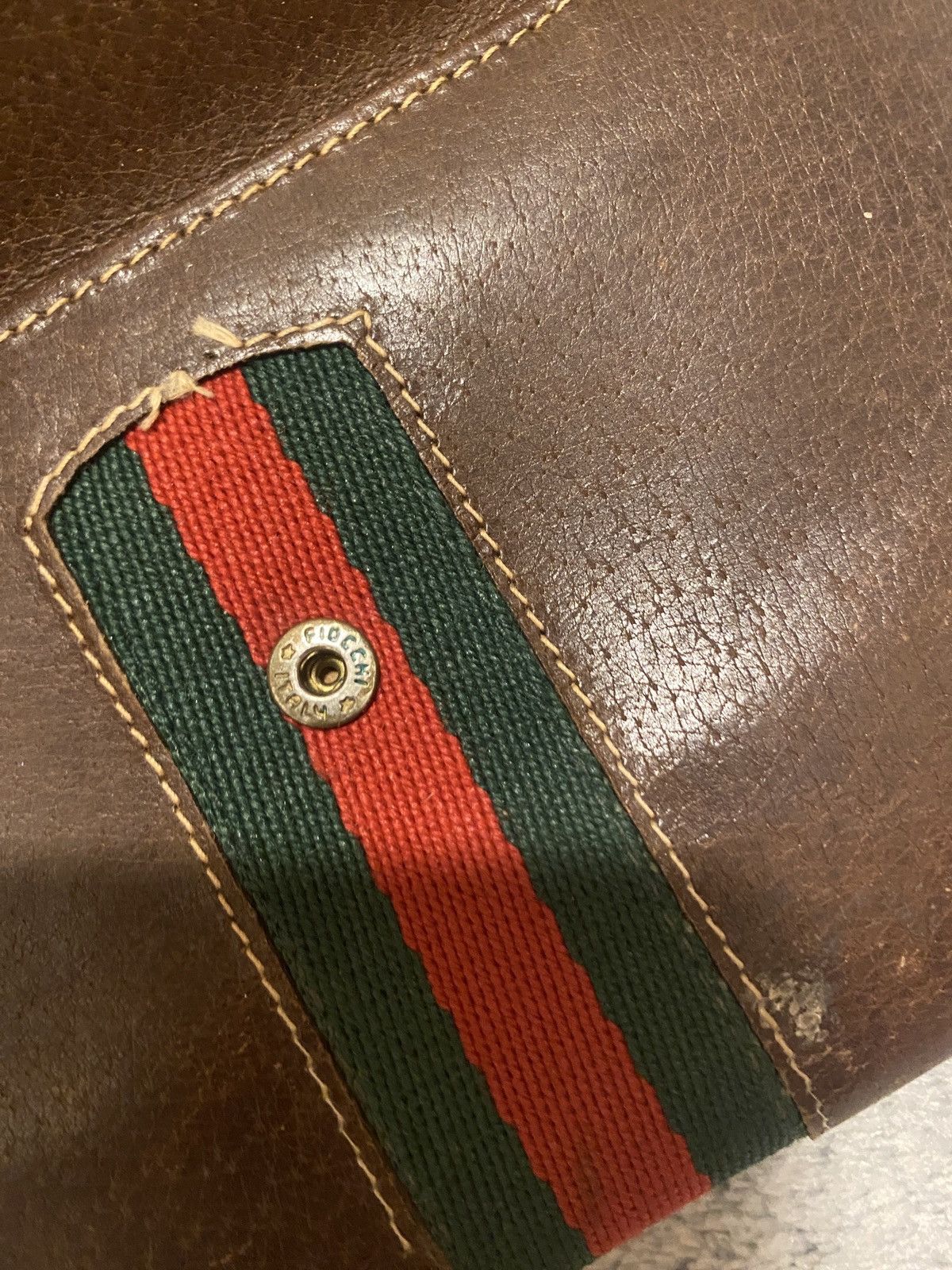 Gucci Gucci Brown Leather Vintage Wallet/Coin Purse-Large Size 30 - 9 Thumbnail