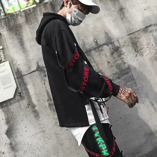 Japanese Brand Anime Berserk Streetwear Ribbons Letter Size US L / EU 52-54 / 3 - 6 Thumbnail