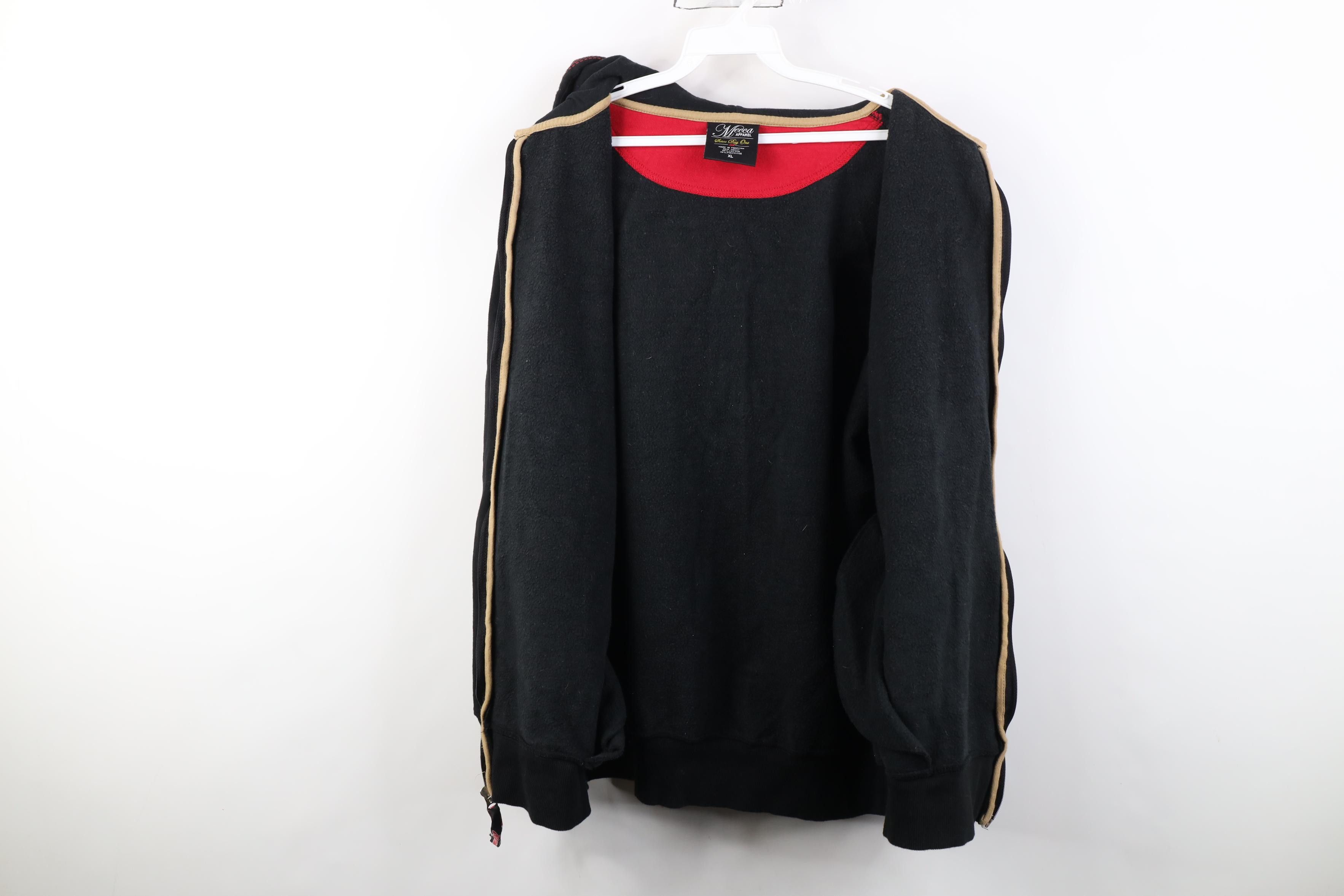 Vintage Vintage 90s Y2K Mecca Hip Hop Tribal Hoodie Sweatshirt Size US XL / EU 56 / 4 - 8 Thumbnail