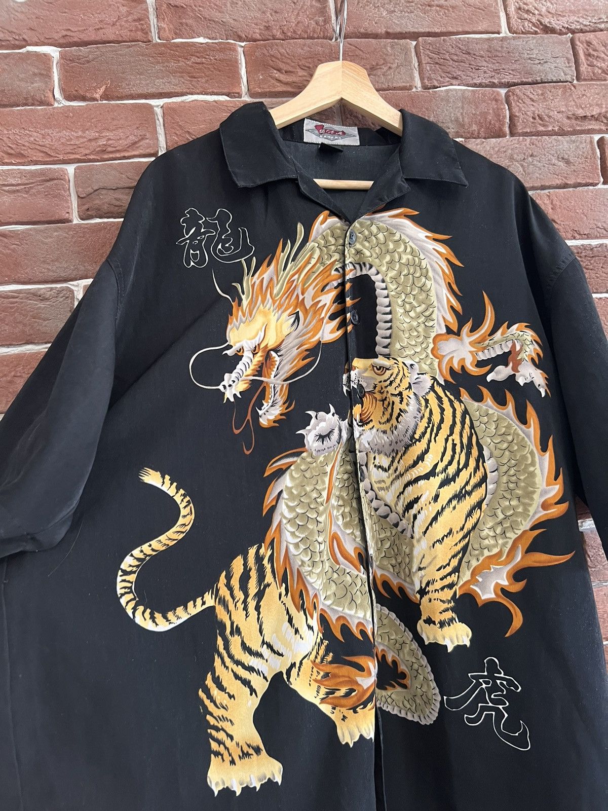 Japanese Brand Vintage Y2k Dragon Drip Button Up Rare Shirt Like Prada Hype Size US XXL / EU 58 / 5 - 4 Thumbnail