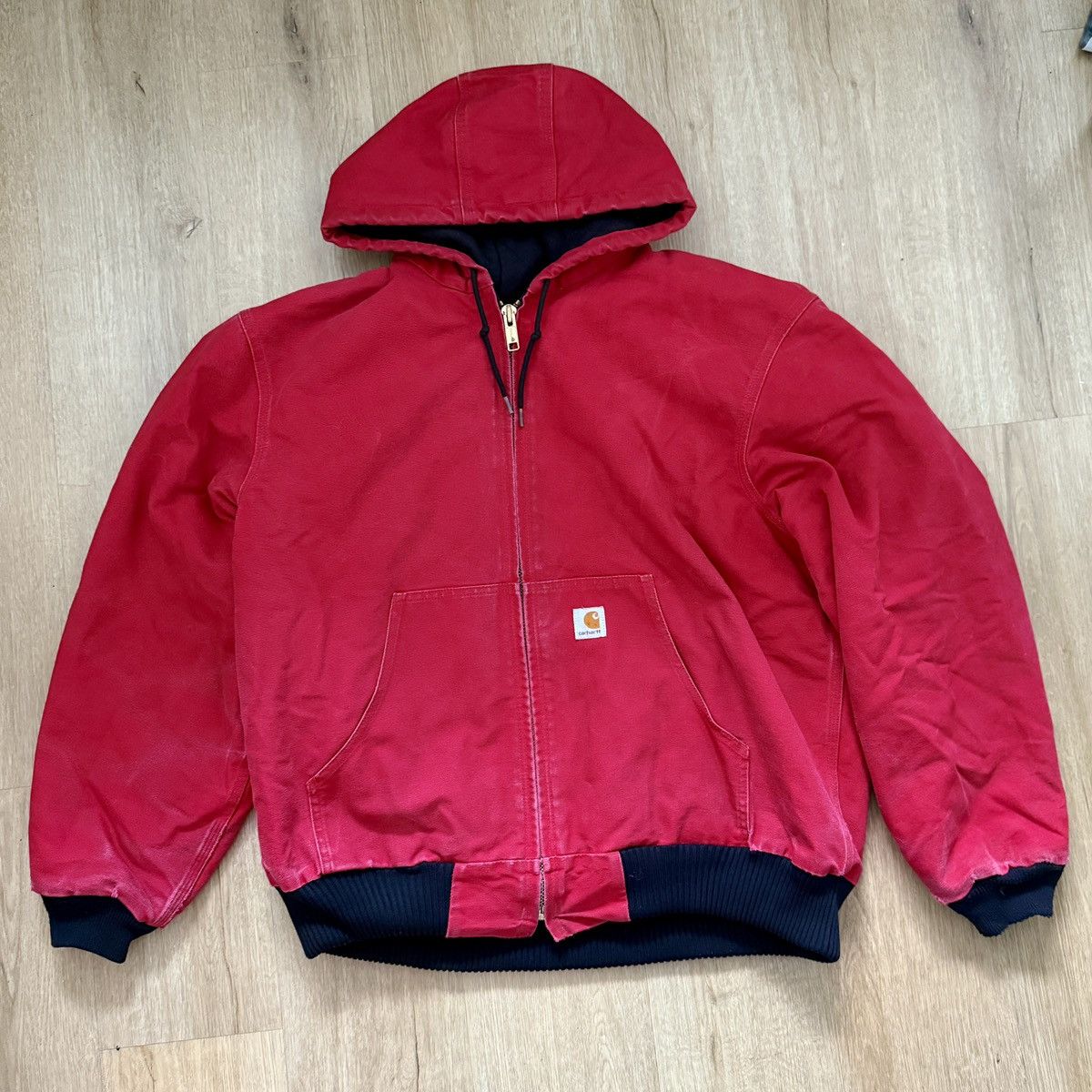 Carhartt × Vintage Crimson Carhartt Active Jacket Red