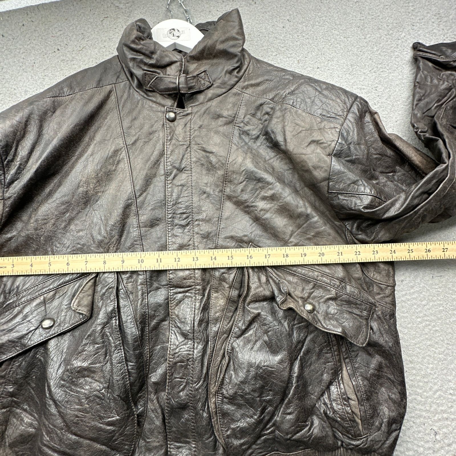 Other Vintage J Riggings Leather Bomber Jacket Large Brown Size US L / EU 52-54 / 3 - 5 Thumbnail