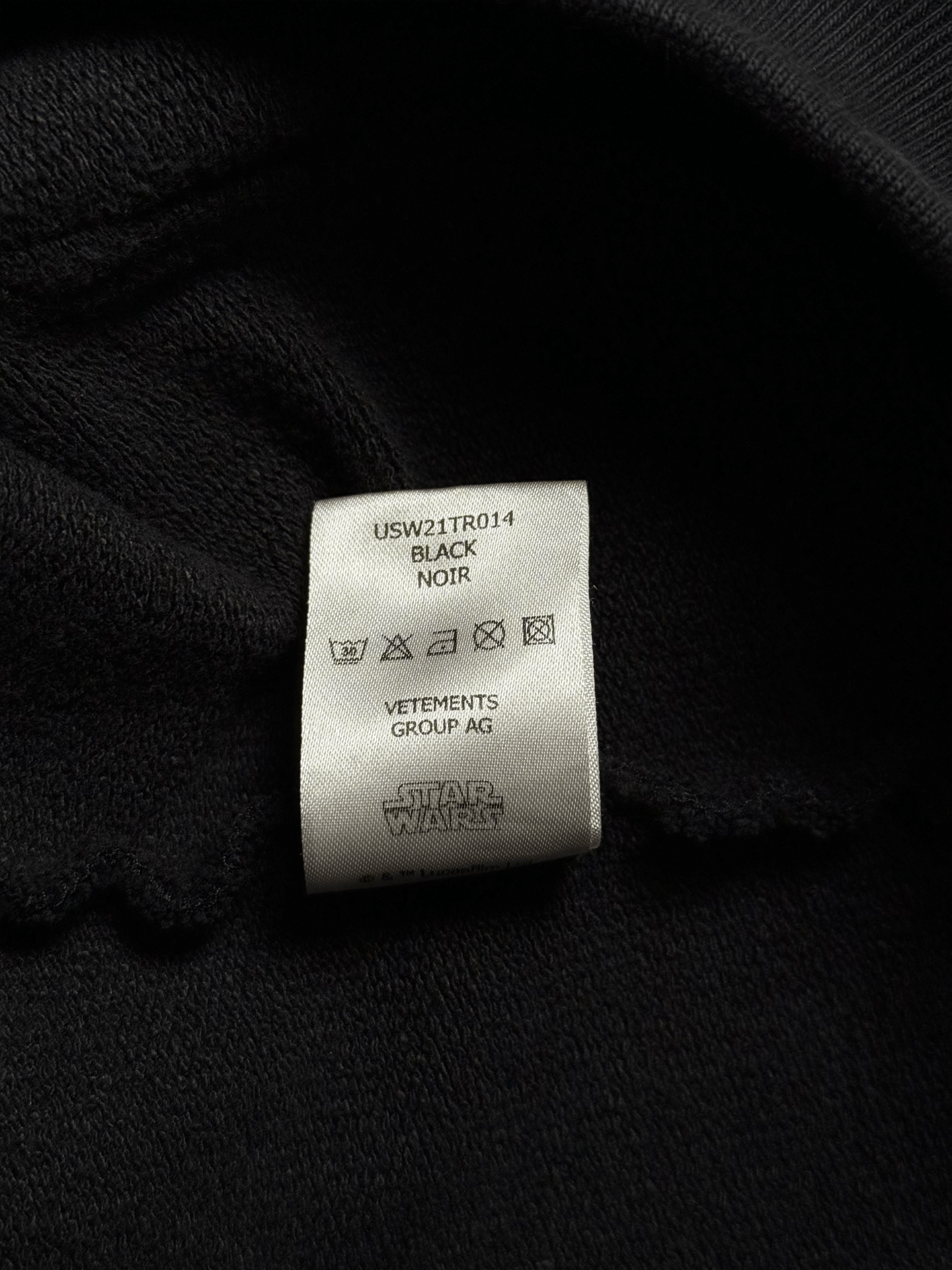 Vetements Vetements x Star Wars Edition black oversized hoodie Size US XS / EU 42 / 0 - 6 Thumbnail