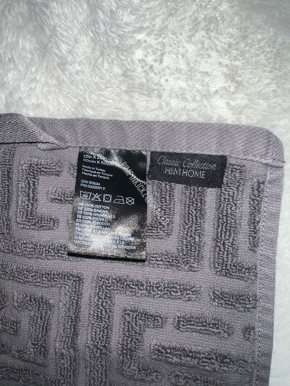 H&M Grey H&M bath towel Size ONE SIZE - 2 Thumbnail