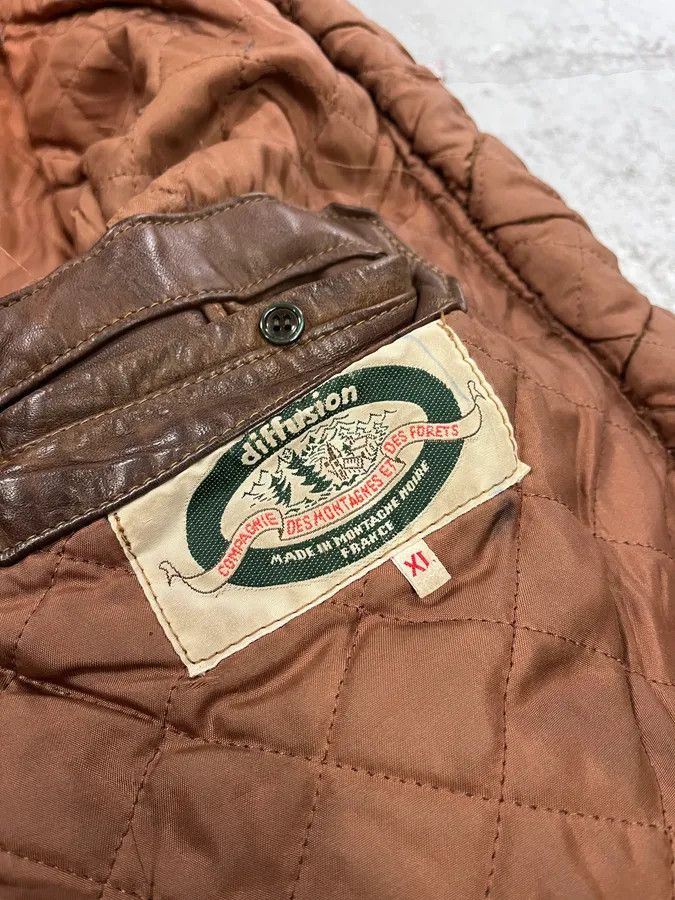 Marithe + Francois Girbaud 1980s Marithé + François Girbaud Compagnie des Montagnes Brown Shearling Leather Jacket Size US L / EU 52-54 / 3 - 9 Thumbnail