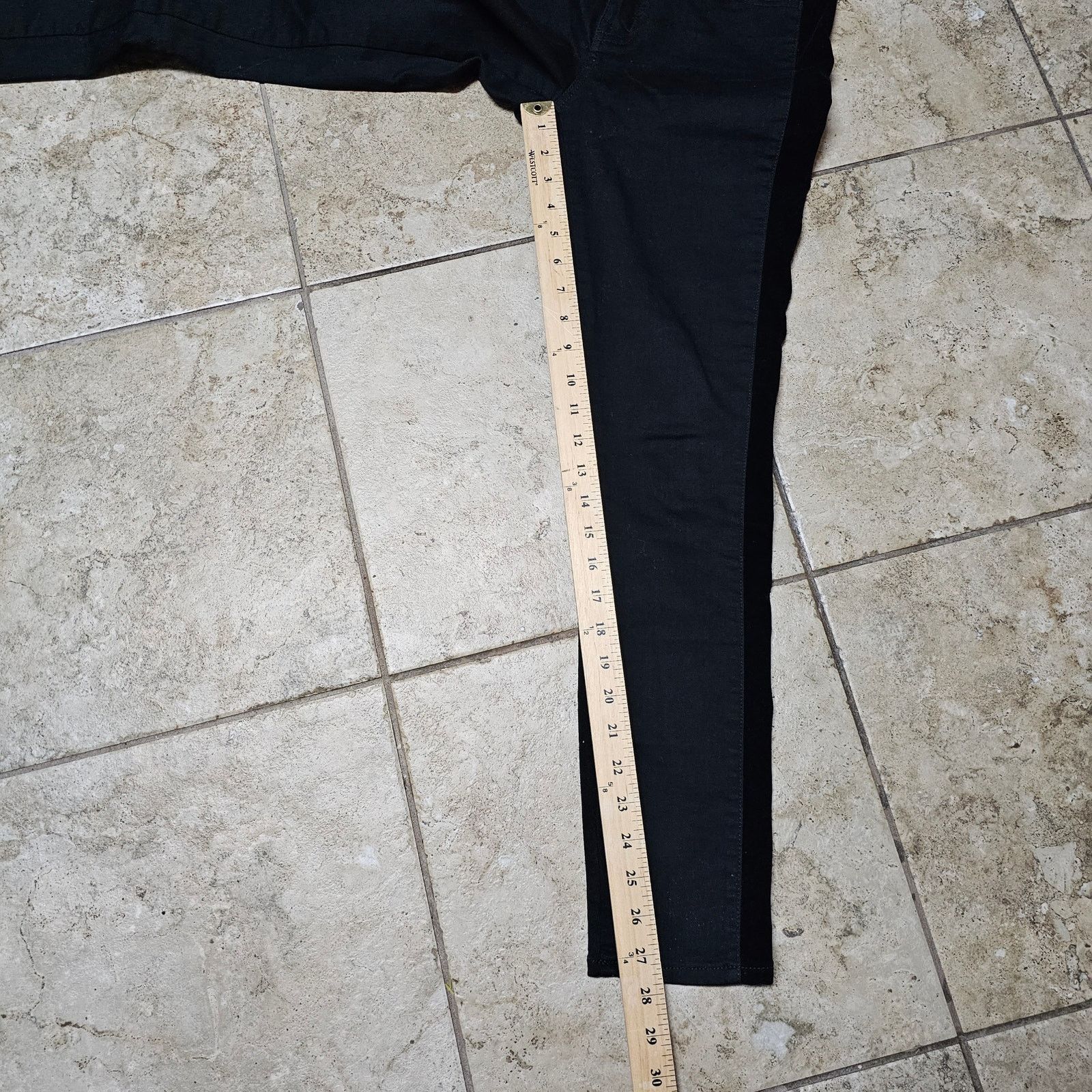 Madewell Madewell Mid-Rise Skinny Black Jeans Velvet Side Stripes 26 Size 26" / US 2 / IT 38 - 11 Thumbnail