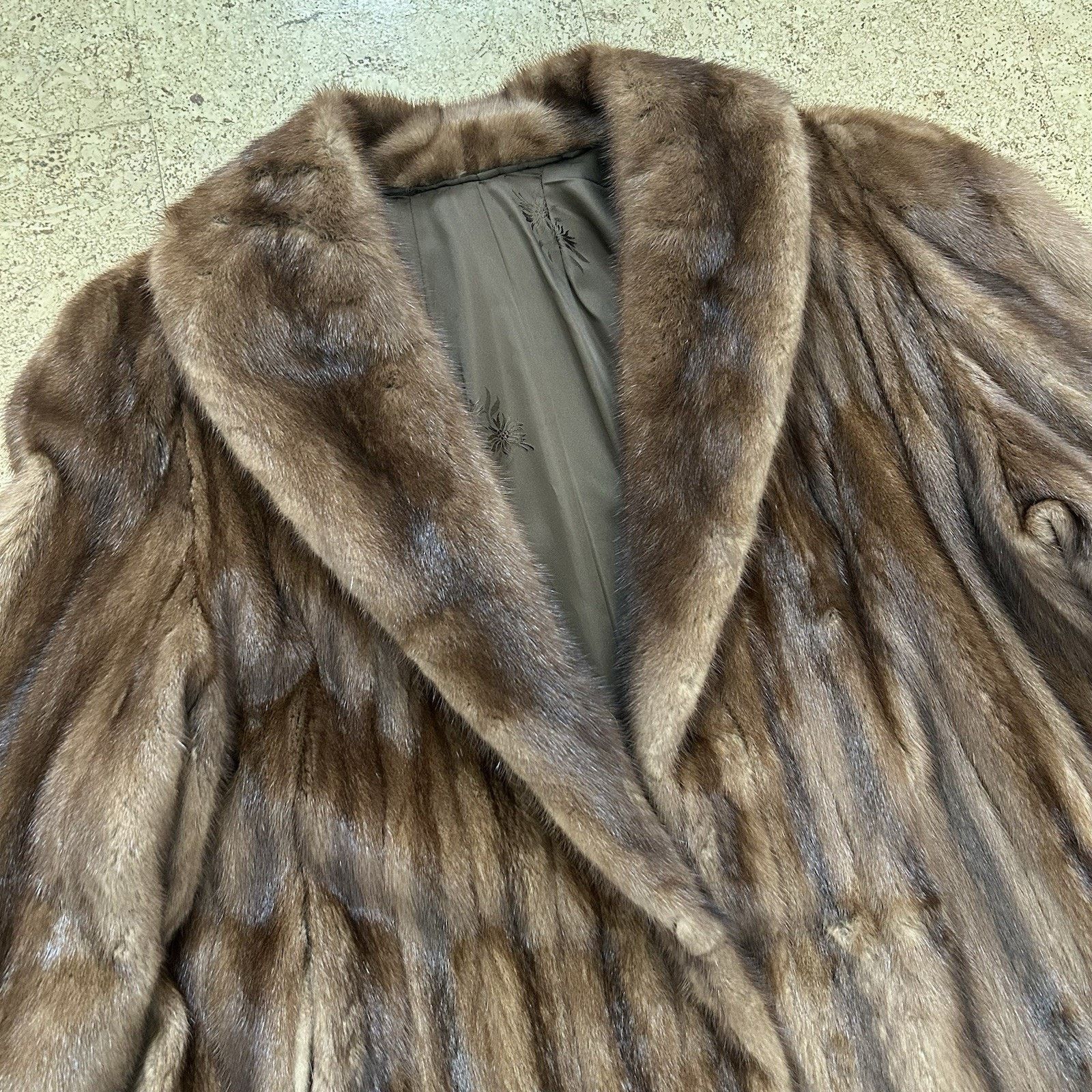 Vintage 70s Mink Fur Full Long Greek Made Trench Coat Jacket M-L Size M / US 6-8 / IT 42-44 - 2 Thumbnail