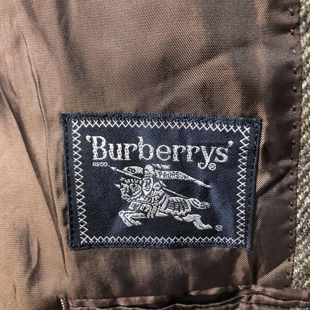 Burberry 📌Vintage Wool Jacket Herringbone Double Breast Burberrys Size US M / EU 48-50 / 2 - 18 Thumbnail