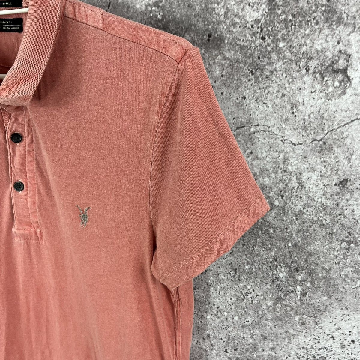 Allsaints × Vintage Allsaints Polo Tee 3Button Style Embroidery Small Logo Sz S Size US S / EU 44-46 / 1 - 4 Thumbnail