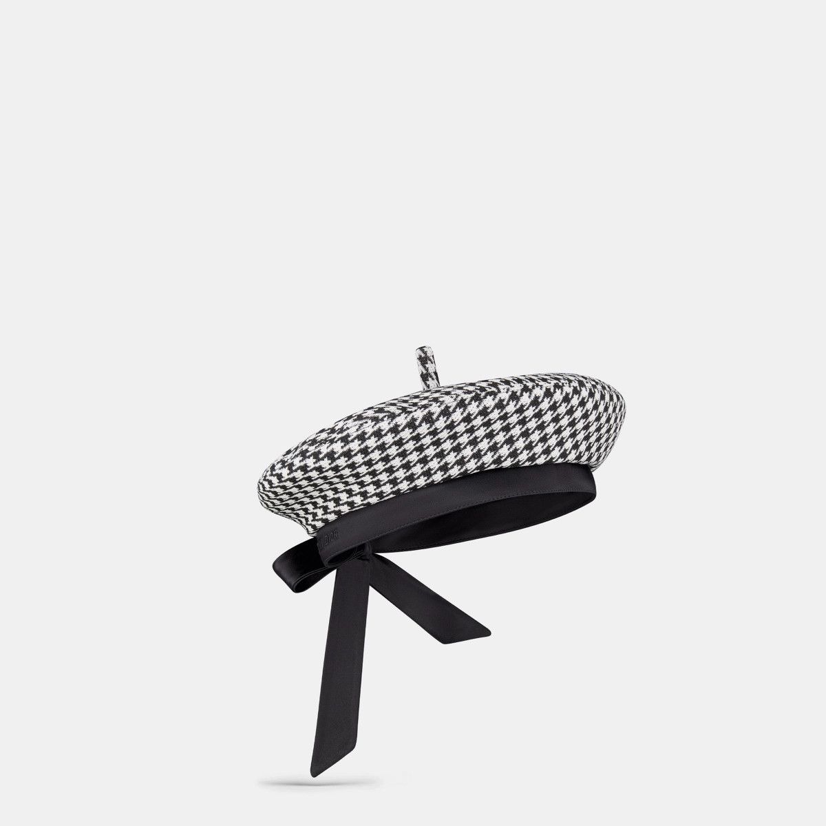 Dior o1bcso1str0226 Size:OS/Arty Houndstooth Beret in Black Size ONE SIZE - 1 Thumbnail