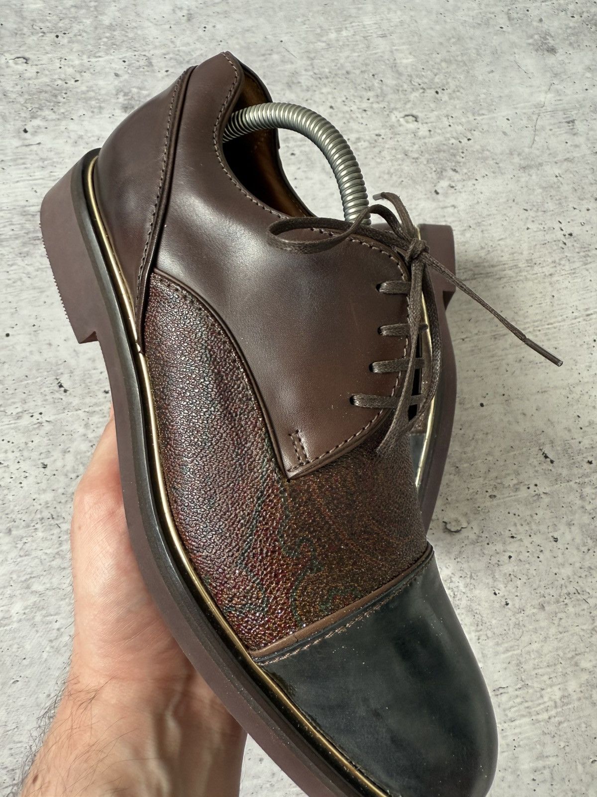 Etro × Genuine Leather Etro Leather Men’s Shoes Size US 7 / EU 40 - 5 Thumbnail