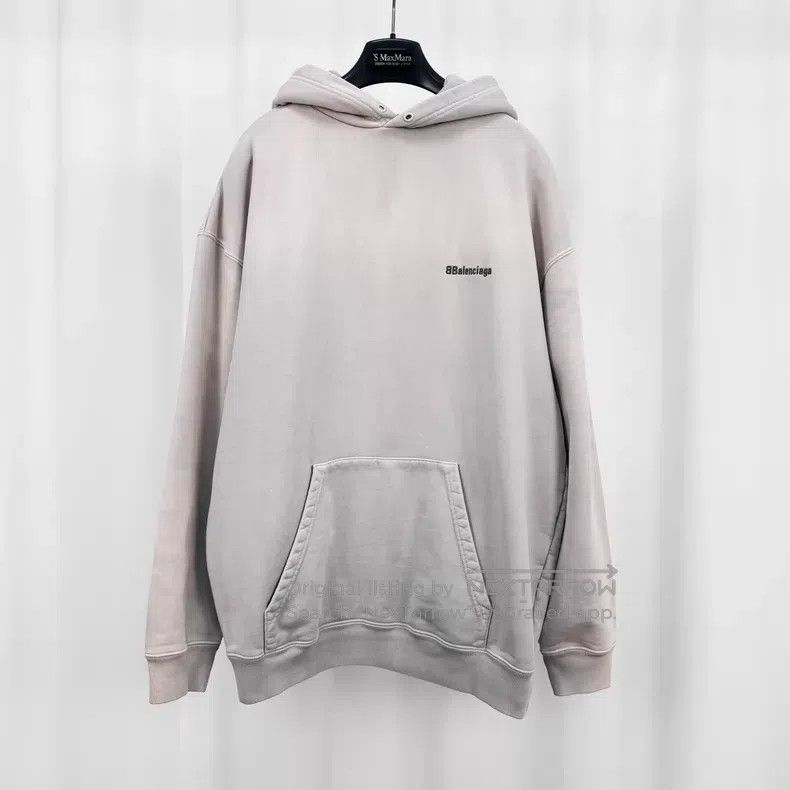 Balenciaga Balenciaga Double B Embroidered Letter Hoodie Size US S / EU 44-46 / 1 - 1 Thumbnail