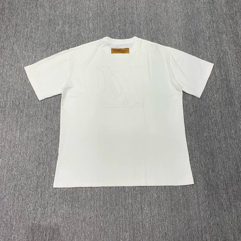 Louis Vuitton LOUIS VUITTON White Lianliankan embroidered short sleeves Size US XL / EU 56 / 4 - 2 Thumbnail