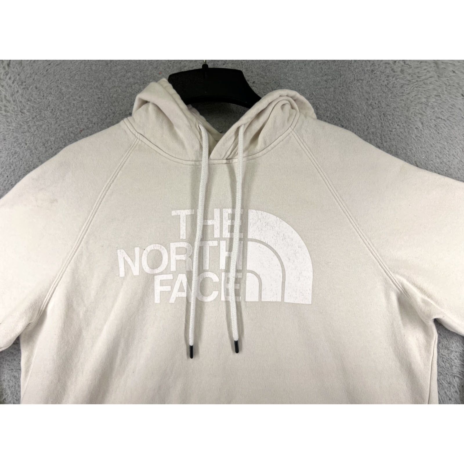 The North Face The North Face Be IG Beige Pullover Hoodie Womens Large Cotton Blend Pocket Sweatshirt Shirt Size L / US 10 / IT 46 - 4 Thumbnail