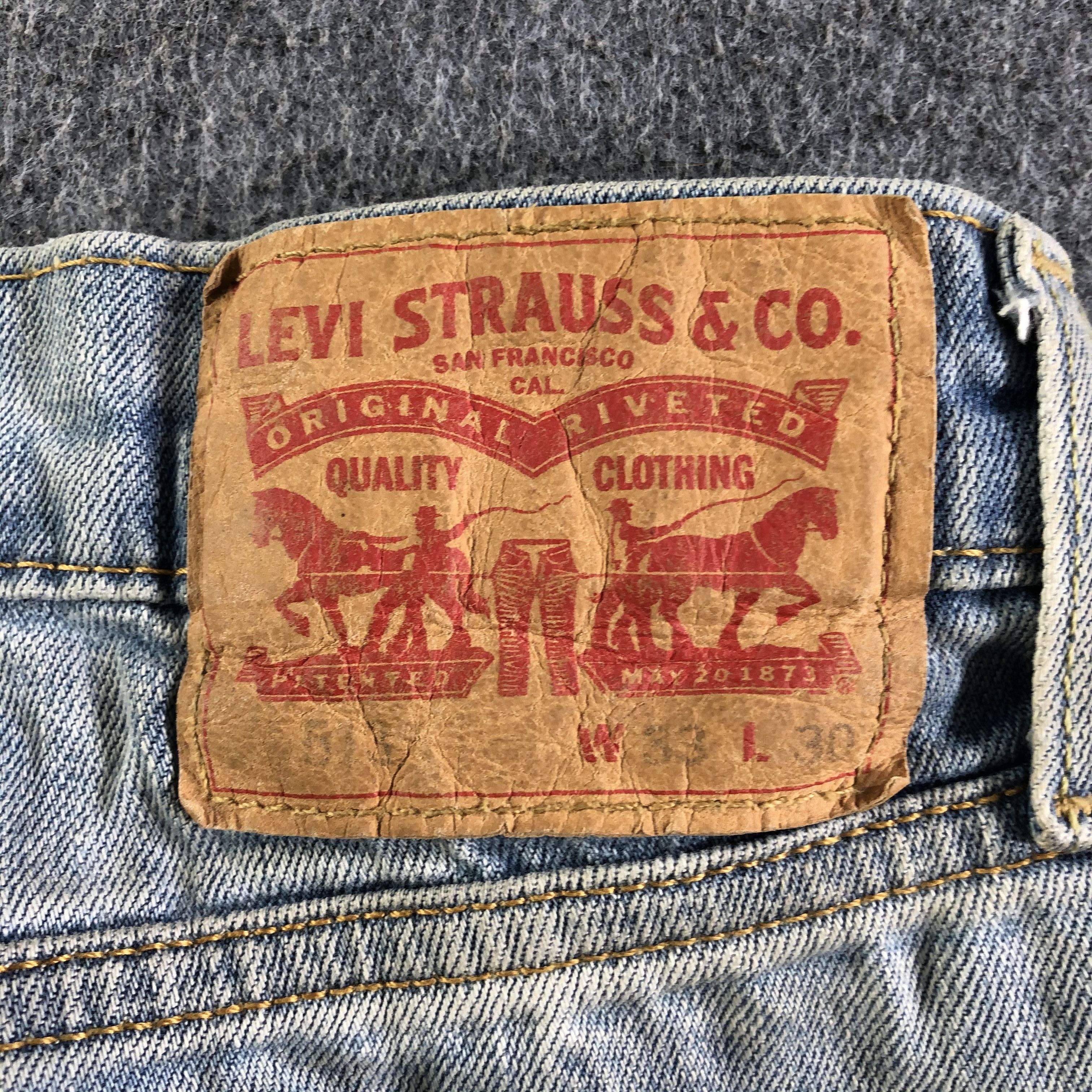 Levi's Vintage Light Wash Levis 513 Jeans-J4280 Size US 35 - 5 Thumbnail