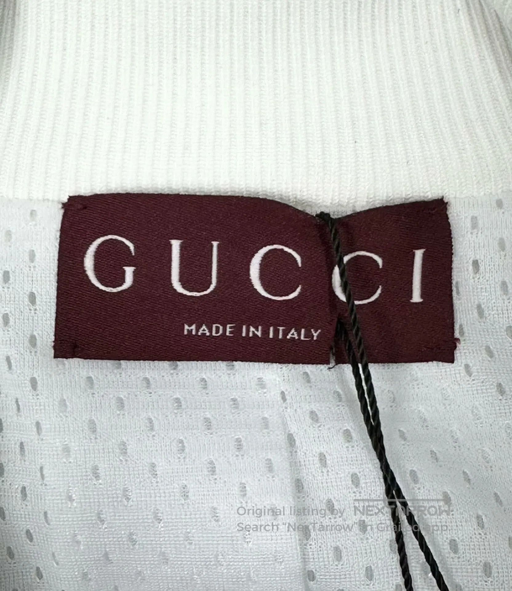 Gucci Guicci White Striped Logo Printed Slim Jacket| Size US XS / EU 42 / 0 - 4 Thumbnail