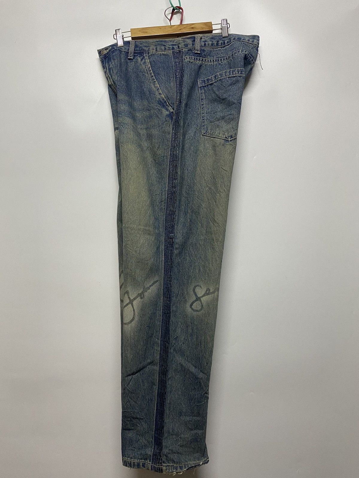 Sean John Sean John Mens Jeans Embroidered Sign Logo Retro Baggy Denim Size US 36 / EU 52 - 7 Thumbnail