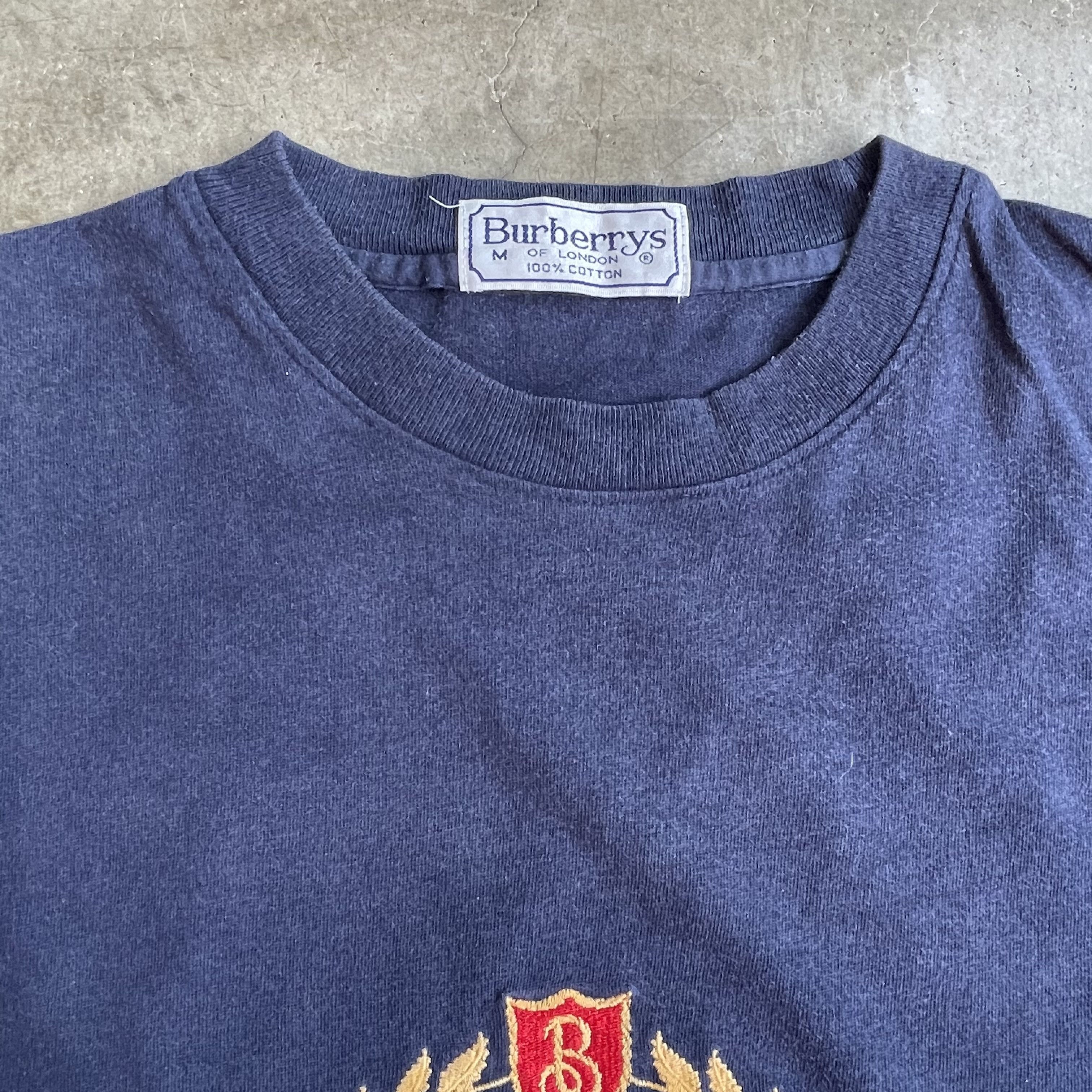 Burberry Vintage Burberry Blue T-shirt Size Medium Size US M / EU 48-50 / 2 - 4 Thumbnail
