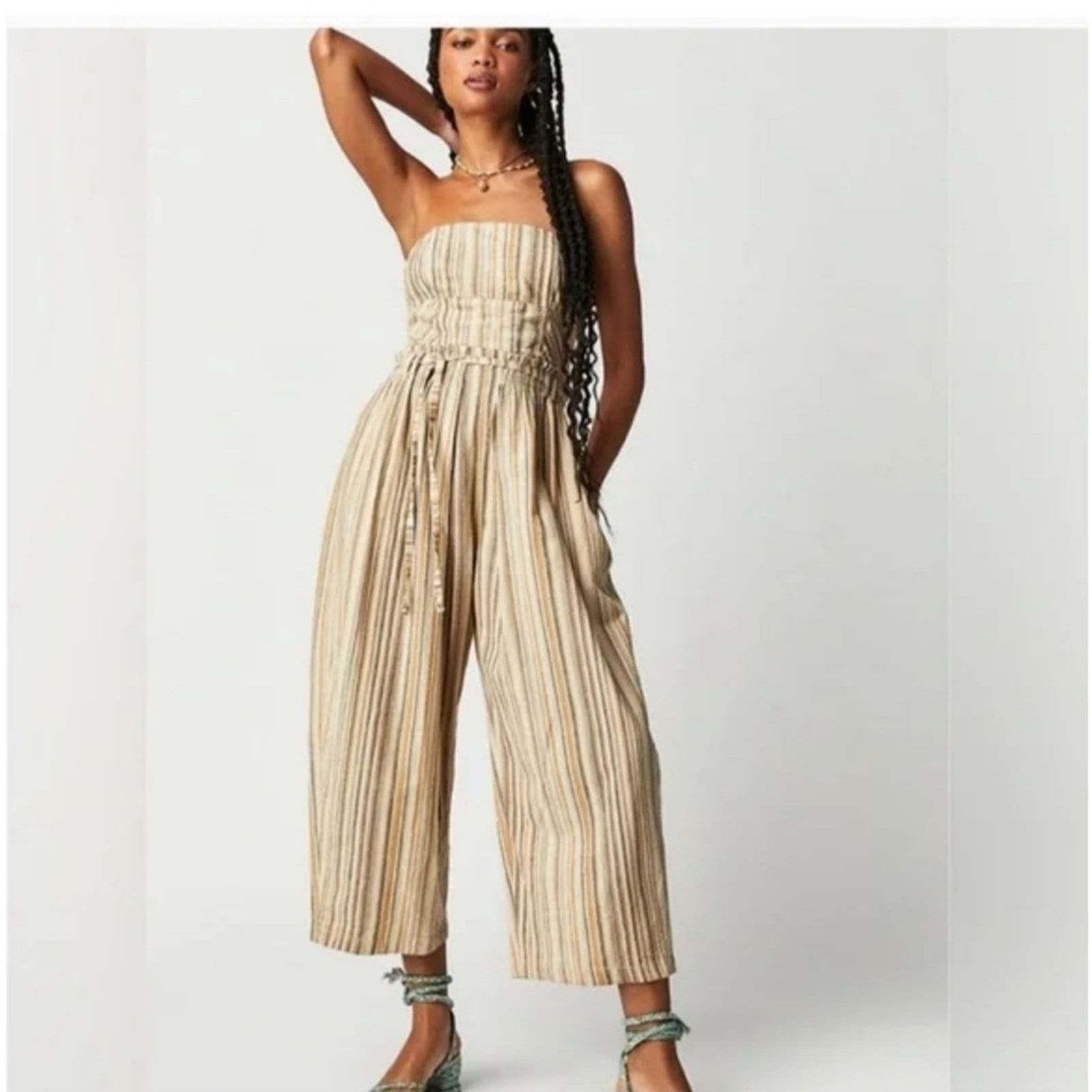 Free People NWOT Free People Roaming Shore jumpsuit Size 32" / US 10 / IT 46 - 4 Thumbnail