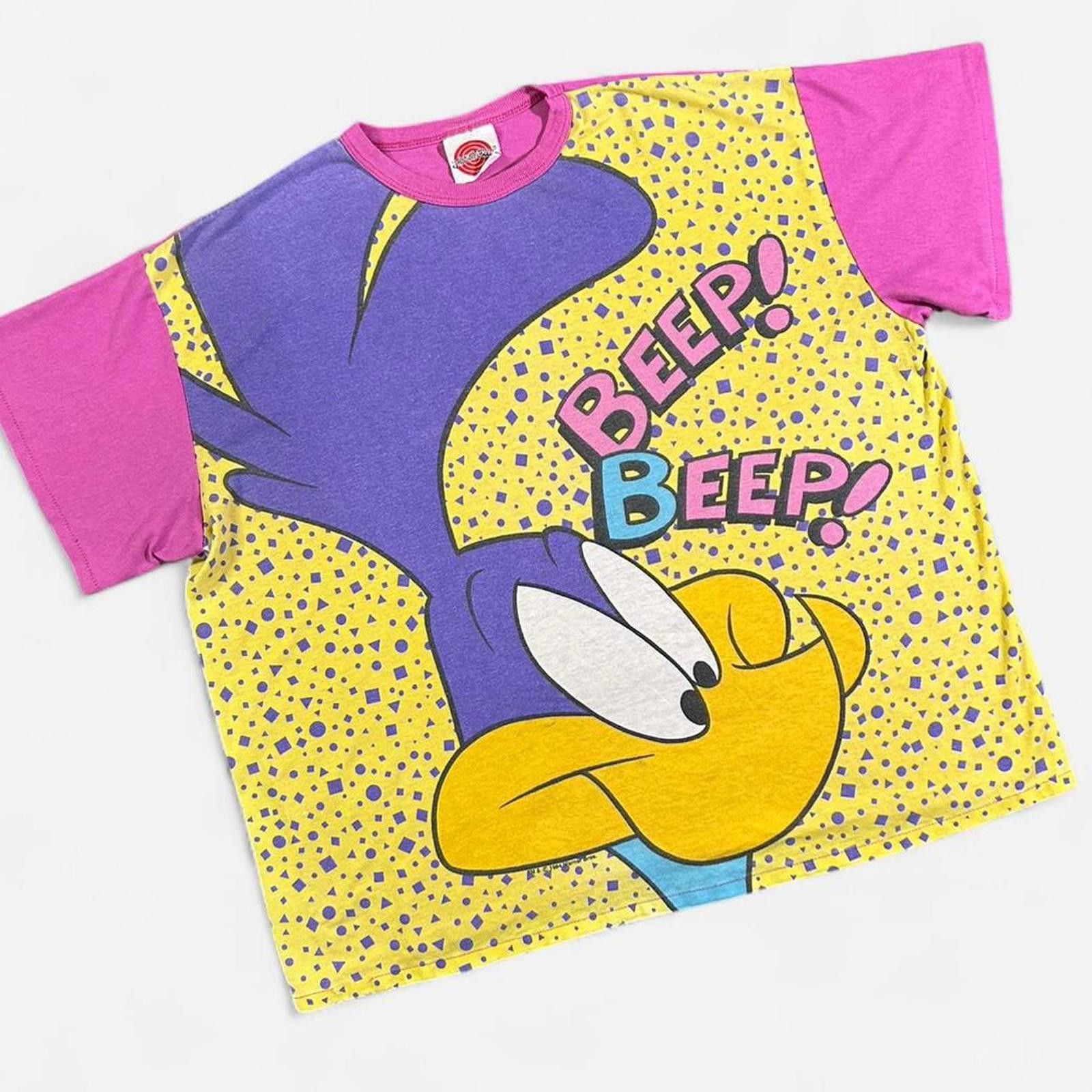 Warner Bros 1994 Warner Bros Roadrunner AOP T-shirt Size Medium Size US M / EU 48-50 / 2 - 1 Thumbnail
