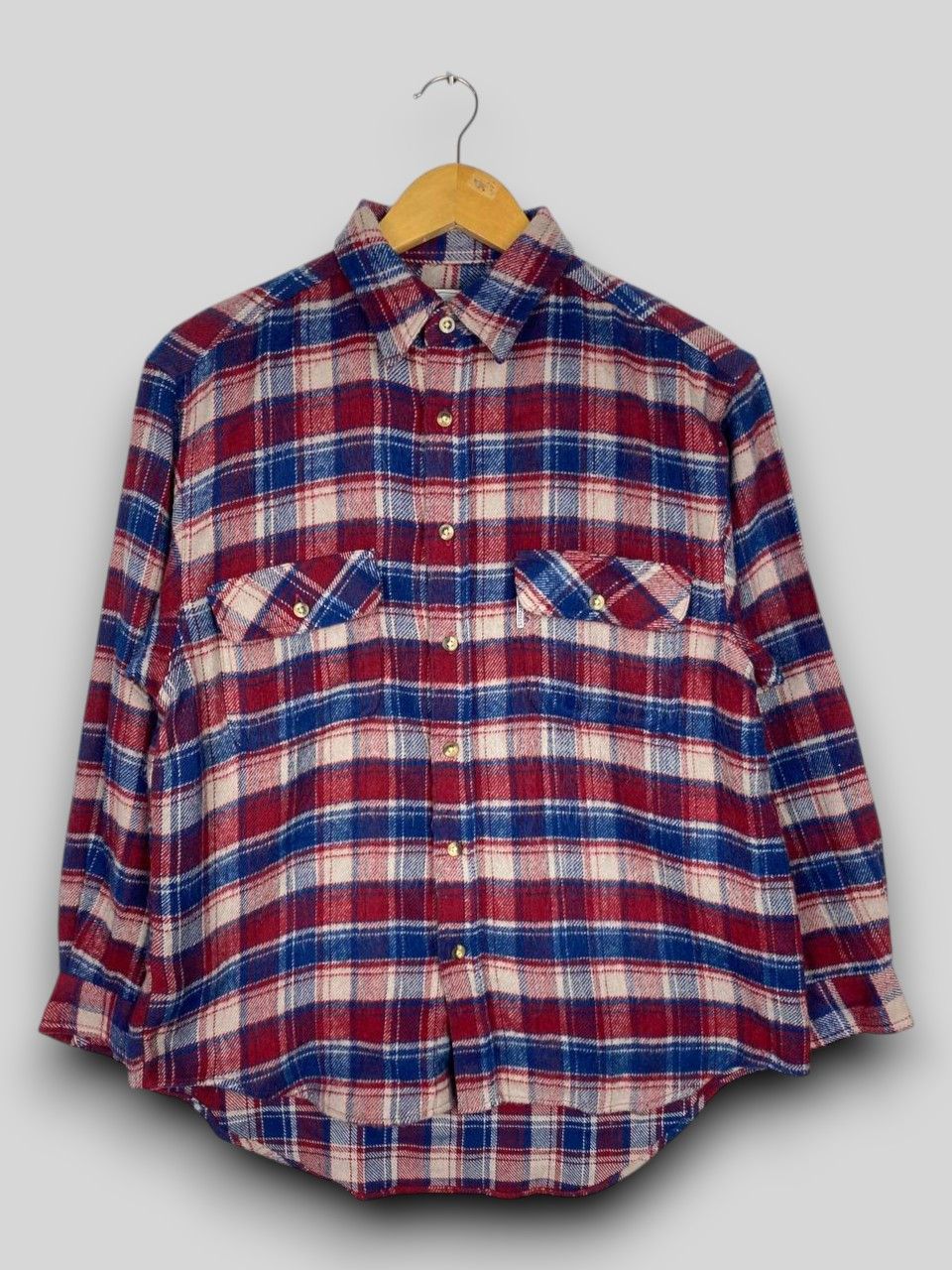 Flannel narcissus japanese brand wool flannel shirt nice design Size US L / EU 52-54 / 3 - 1 Thumbnail