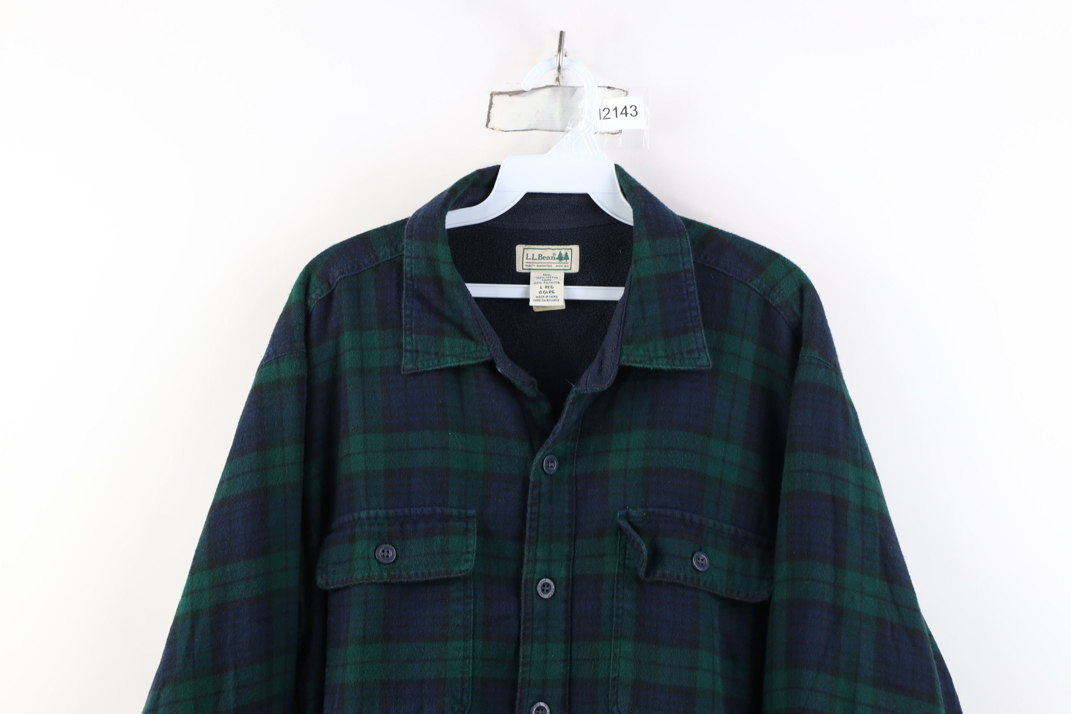 L.L. Bean Vintage LL Bean Lined Flannel Button Shirt Jacket Jac Shirt Size US L / EU 52-54 / 3 - 2 Thumbnail