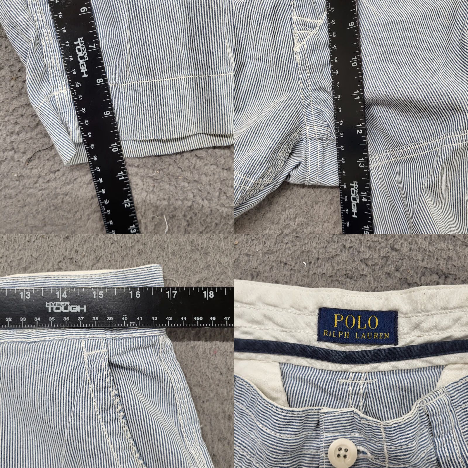 Polo Ralph Lauren Polo Ralph Lauren Shorts Men's Size 34 Hickory Striped Railroad Cotton Cargo EUC Size US S / EU 44-46 / 1 - 8 Thumbnail