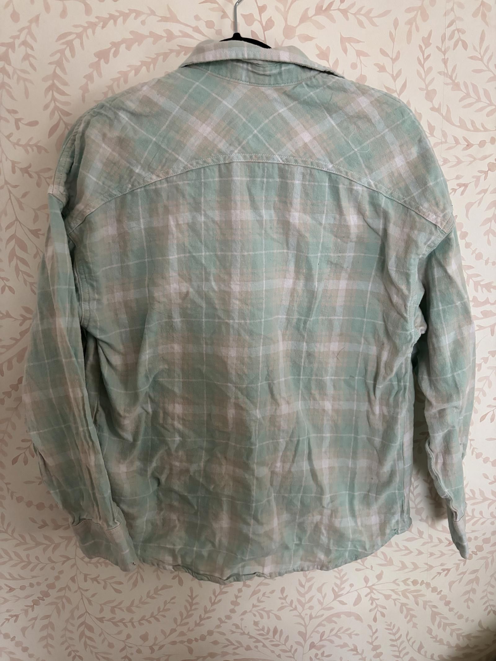 Dickies NEW Dickies Mint Green Plaid Button-Up Shirt Size M / US 6-8 / IT 42-44 - 4 Thumbnail